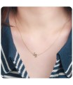 Silver Initial Letter Necklace S SPE-5559